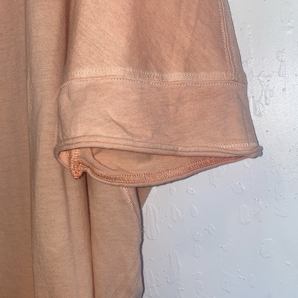 Free People oversized t-shirt peach ombré size S - Picture 4 of 9